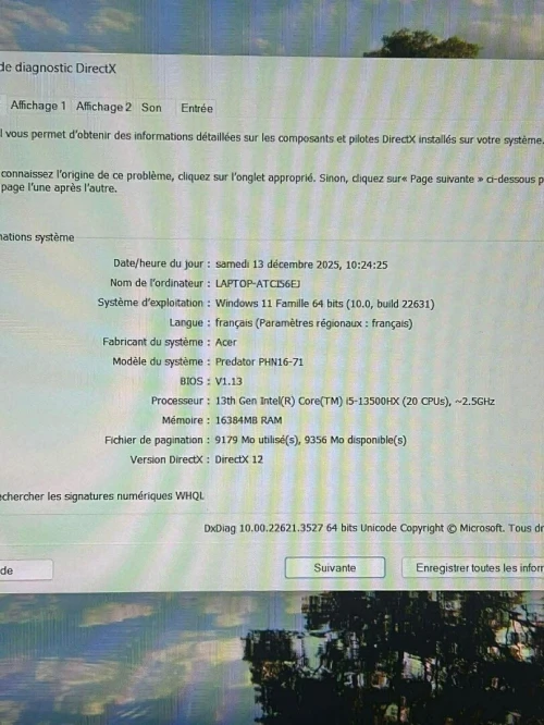 Acer predator helios neo 16