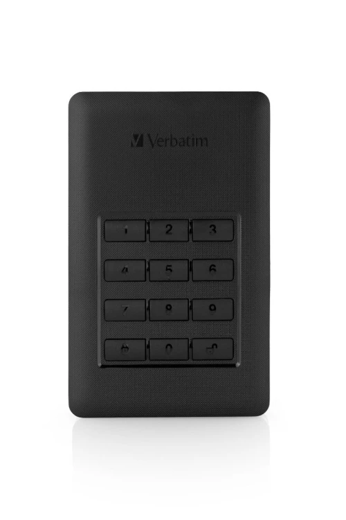 Verbatim Disque dur portable sécurisé Store n Go avec accès par clavier, USB 3.1, 1TB
