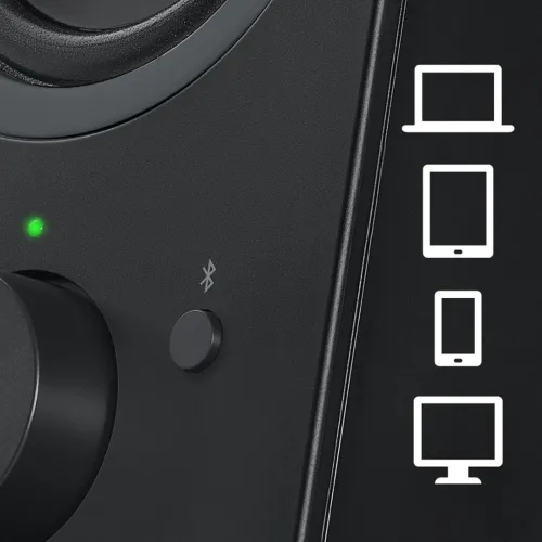 Logitech Z207 Système de Hauts-Parleurs Bluetooth pour PC, Son Stéréo 10W 