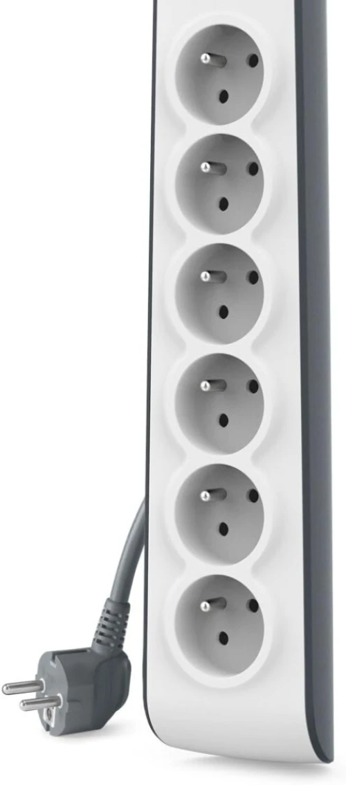 MULTIPRISE Belkin Parafoudre 6 prises, 650 Joules, cordon 2 m Blanc