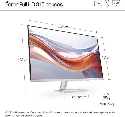 HP Series 5 31.5 inch FHD Monitor - 532sf