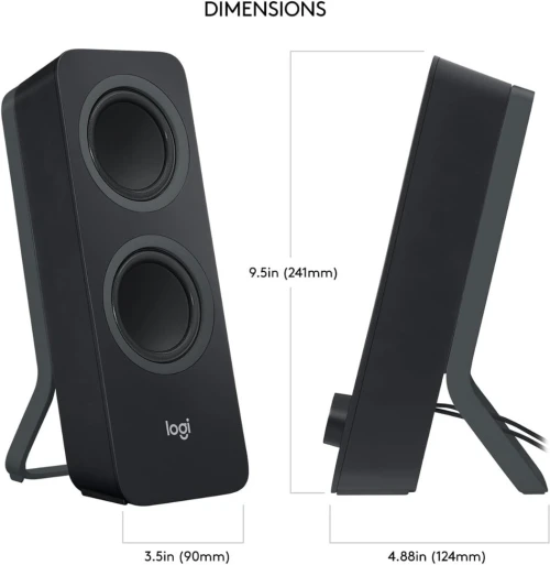 Logitech Z207 Système de Hauts-Parleurs Bluetooth pour PC, Son Stéréo 10W 