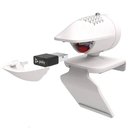 Poly P5 hp Webcam Full HD 1080p avec microphone intégré et optique haut de gamme.