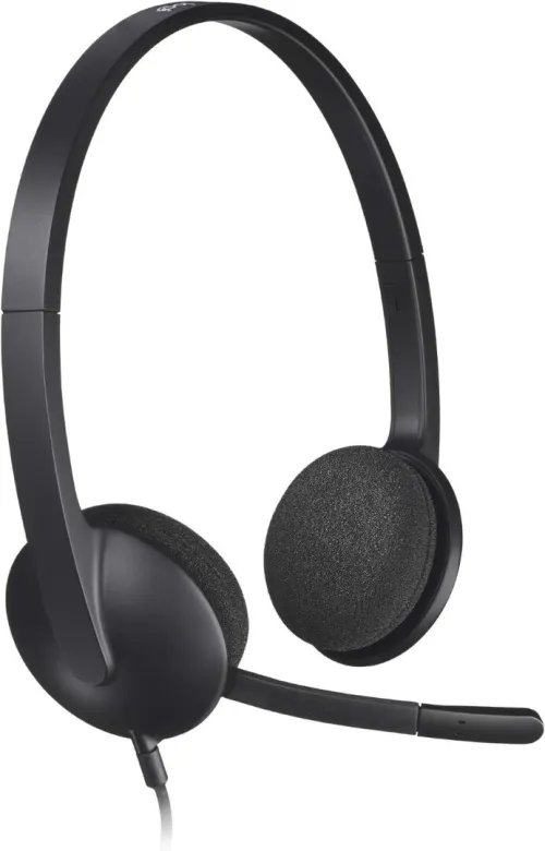 Logitech H340 Casque Filaire Ecouteurs Stéréo avec Micro Rotatif AntiParasites USB