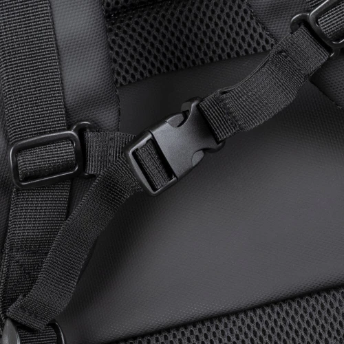 RIVACASE 8465 black Coated ECO Travel Laptop Backpack 17.3