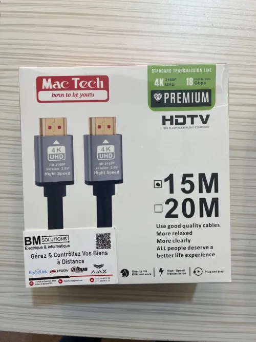 Cable HDMI 1.8/3/5/10/15/20/25/30 mètre