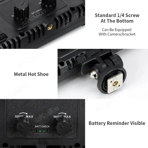 Panneau LED Bi-Color LED U600+ (3200K-5500K) (Pack 2x Avec Batterie et Trépied)