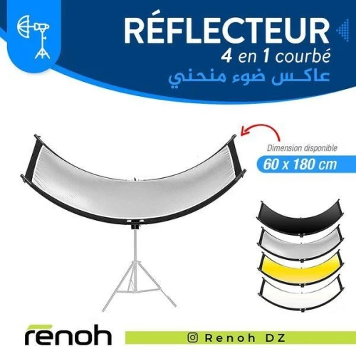 Réflecteur 4 en 1 courbé