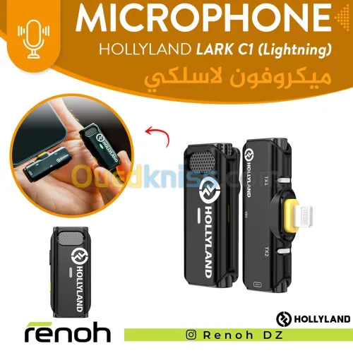 Microphone Sans-Fil HOLLYLAND LARK C1 (Pour iPhone / iPad)