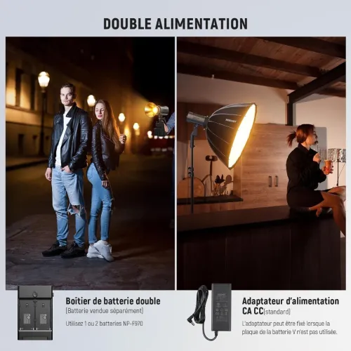 Lumiére Continue COB NEEWER MS150B (130W / Bi-Color)