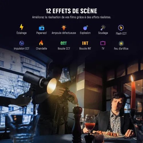 Lumiére Continue COB NEEWER MS150B (130W / Bi-Color)