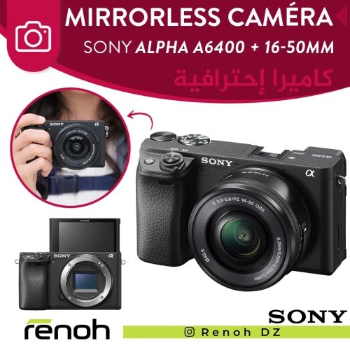 Mirrorless Caméra SONY ALPHA A6400 + 16-50mm