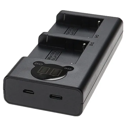Chargeur Batterie Dual CAISI CS-NP F970/F750/F550/FM50/FM500H ( TYPE-C / MICRO-USB )