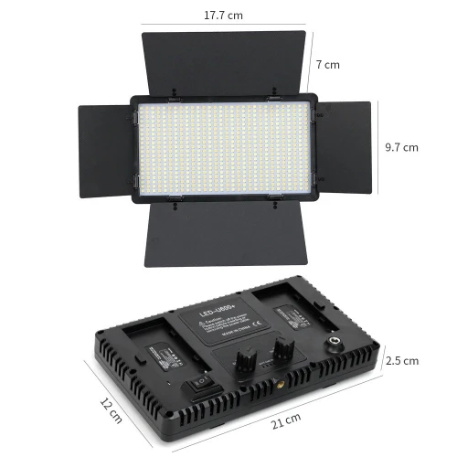 Panneau LED Bi-Color LED U600+ (3200K-5500K) (Pack 2x Avec Batterie et Trépied)