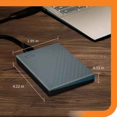 Disque HDD Externe WESTERN DIGITAL MY PASSPORT (2 TB)