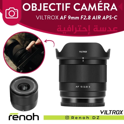 Objectif Caméra VILTROX AF 9mm F2.8 AIR APS-C