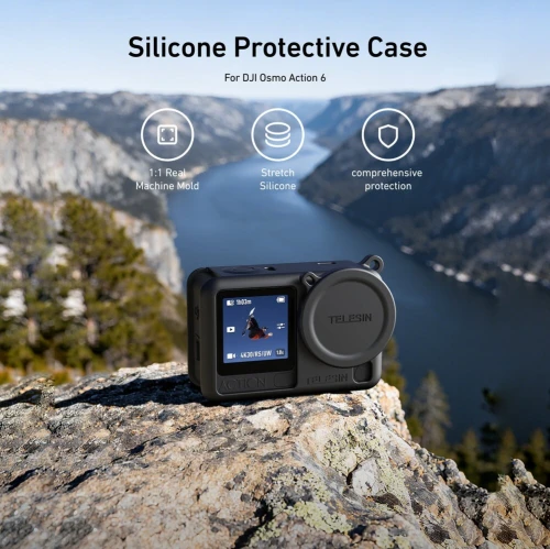 Coque Caméra D'Action TELESIN SILICON PROTECTIVE CASE Pour DJI ACTION 6 ( S6-PTC-11 )