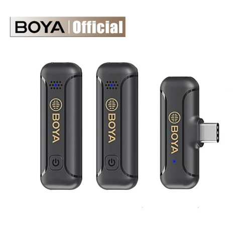 BOYA - BY-WM3T2  Microphone sans fil à condensateur 50m  2 émetteur 1 récepteur 