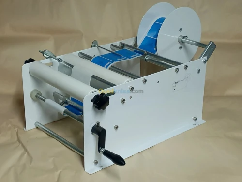 Étiqueteuse manuelle grande format  pour bouteilles rondes