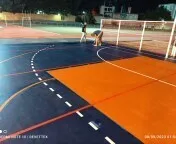 sols salles de sport coloré en résine acrylique (SYSTEM Economique Et Anti Chocs)