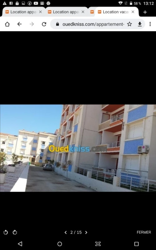Location vacances Appartement F2 Béjaïa Bejaia