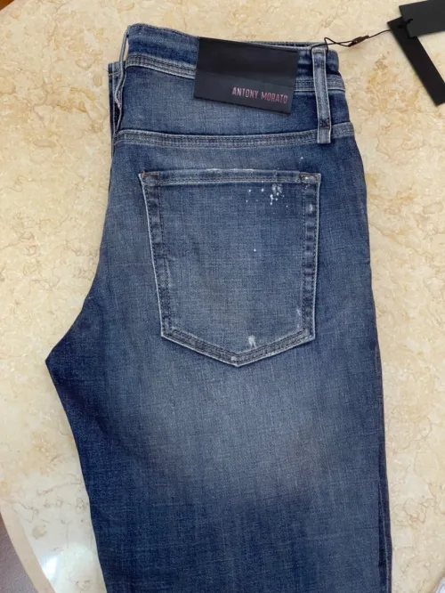 Lot Anthony morato bas Jeans lino en gros