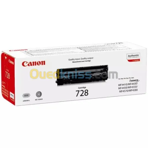 Toner CANON 728 (3500B002) noir de 2100 pages