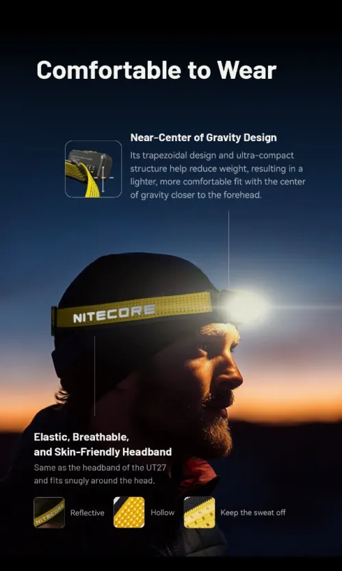 NITECORE LAMPE FRONTALE NU27 - 600 LUMENS RECHARGEABLE