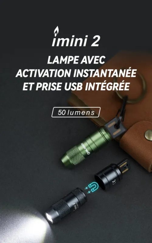 OLIGHT MINI LAMPE IMINI 2 RECHARGEABLE 50 LUMENS 
