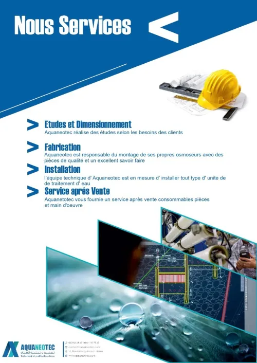 traitement de l'eau osmoseur industrielle médical domestique   