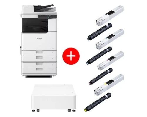 PHOTOCOPIEUR A3 LASER COULEUR CANON IMAGE RUNNER ADVANCE DX C3930I + PACK TONER + SOCLE
