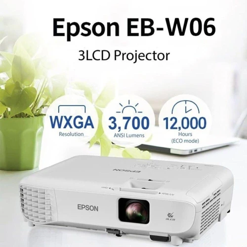 DATA SHOW EPSON EB W06 - 3700 LUMENS