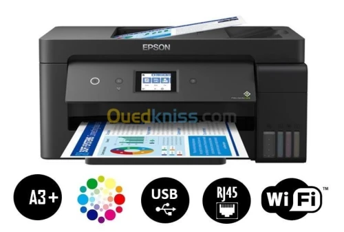 IMPRIMANTE MULTIFONCTION EPSON L14150 ECOTANK COULEUR A3+ 4In1 Wi-Fi/ RESEAU /RECTO VERSO /CHARGEUR