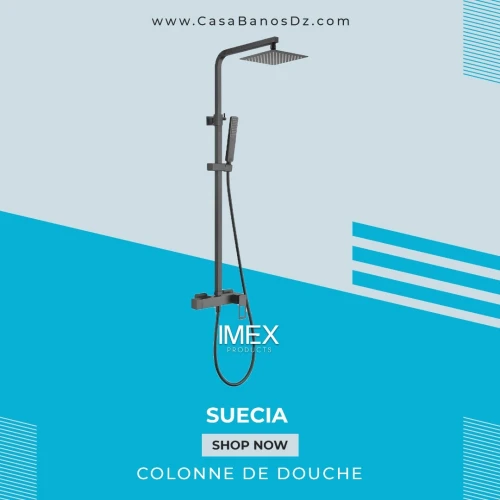 Colonne De Douche SUECIA Noir IMEX