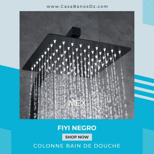 Colonne Bain Douche FIYI Noir IMEX