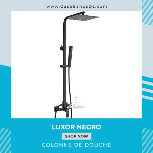 Colonne De Douche LUXOR Noir AQUASSENT