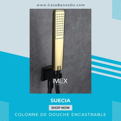 Douche Encastrable SUECIA Noir Or IMEX