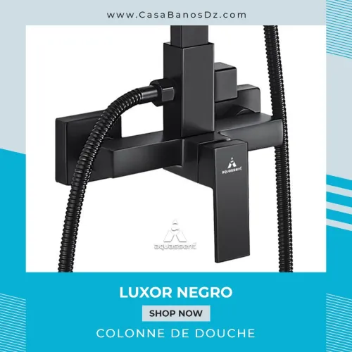 Colonne De Douche LUXOR Noir AQUASSENT
