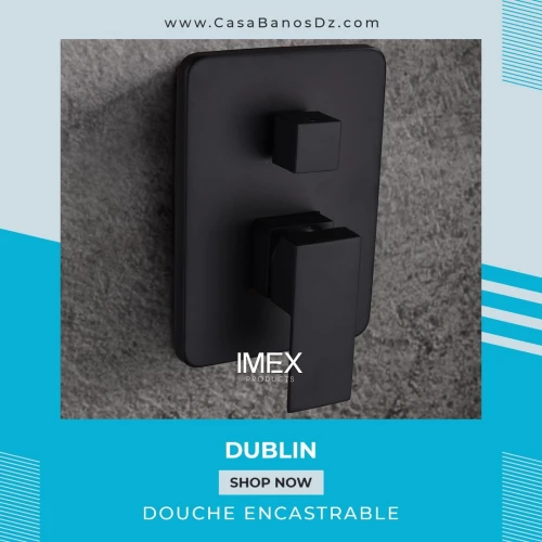 Douche Encastrable DUBLIN Noir IMEX