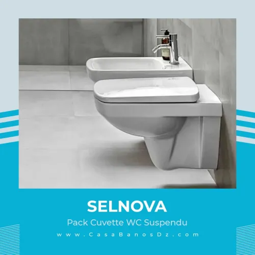 Pack Cuvette WC Suspendue SELNOVA GEBERIT Rimfree
