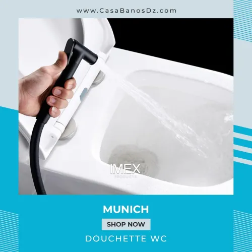 Mitigeur Douchette WC Noir À Encastrer MUNICH IMEX