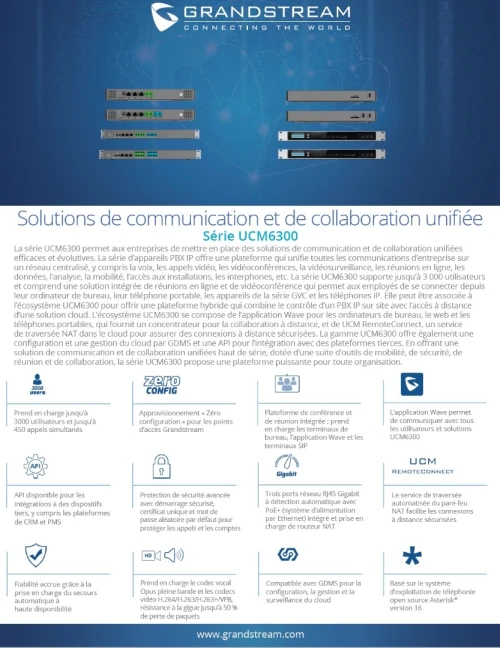 Fournitures et poses standard téléphonique IP GRANDSTREAM