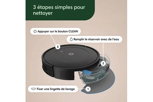 Aspirateur robot Irobot Roomba Combo 2 Essential Noir