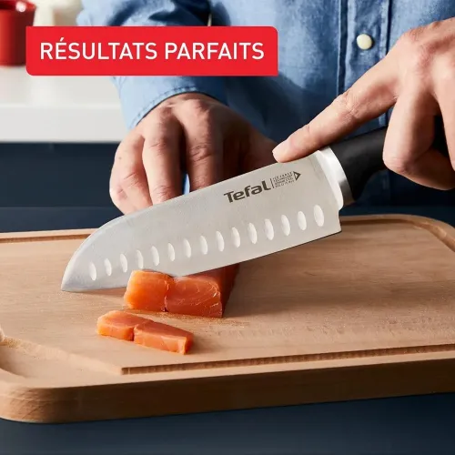 Tefal Ice Force Ensemble 11 Pièces Bloc Couteaux De Cuisine + 10 Couteaux, Lames K232S414