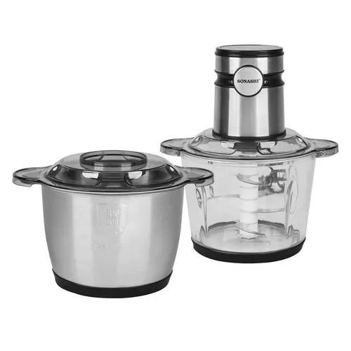 Sonashi Hachoir Tactile 2 En 1 Verre Et Inox - 6 Lames 3 L 400 W  - SMC-25