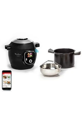 MOULINEX COOKEO+ CONNECT MULTICUISEUR INTELLIGENT 6 PROGRAMMES, 200 RECETTES 6L NOIR CE867810