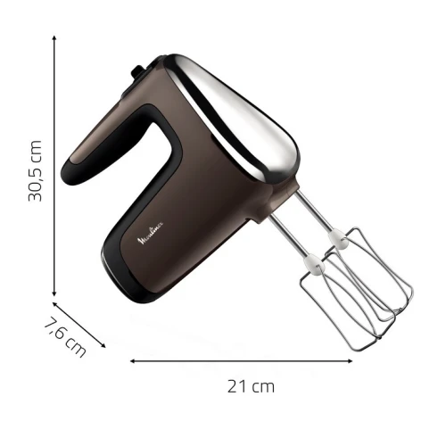 Moulinex PowerMix Silence HM653910 Batteur - 600W - 7 accessoires - Silencieux