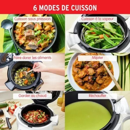 Cookeo+Moulinex 180recetes blanc 