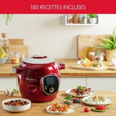 Cookeo+ CE85B510 Multicuiseur intelligent haute pression - 6 programmes - 180 recettes
