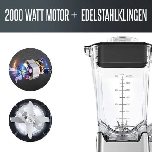 Blender professionnel Heinrich 2000w
